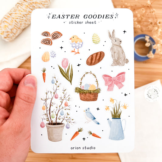 'EASTER GOODIES' sticker sheet