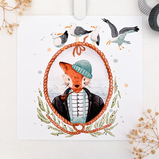 'FOX the SAILOR' art print