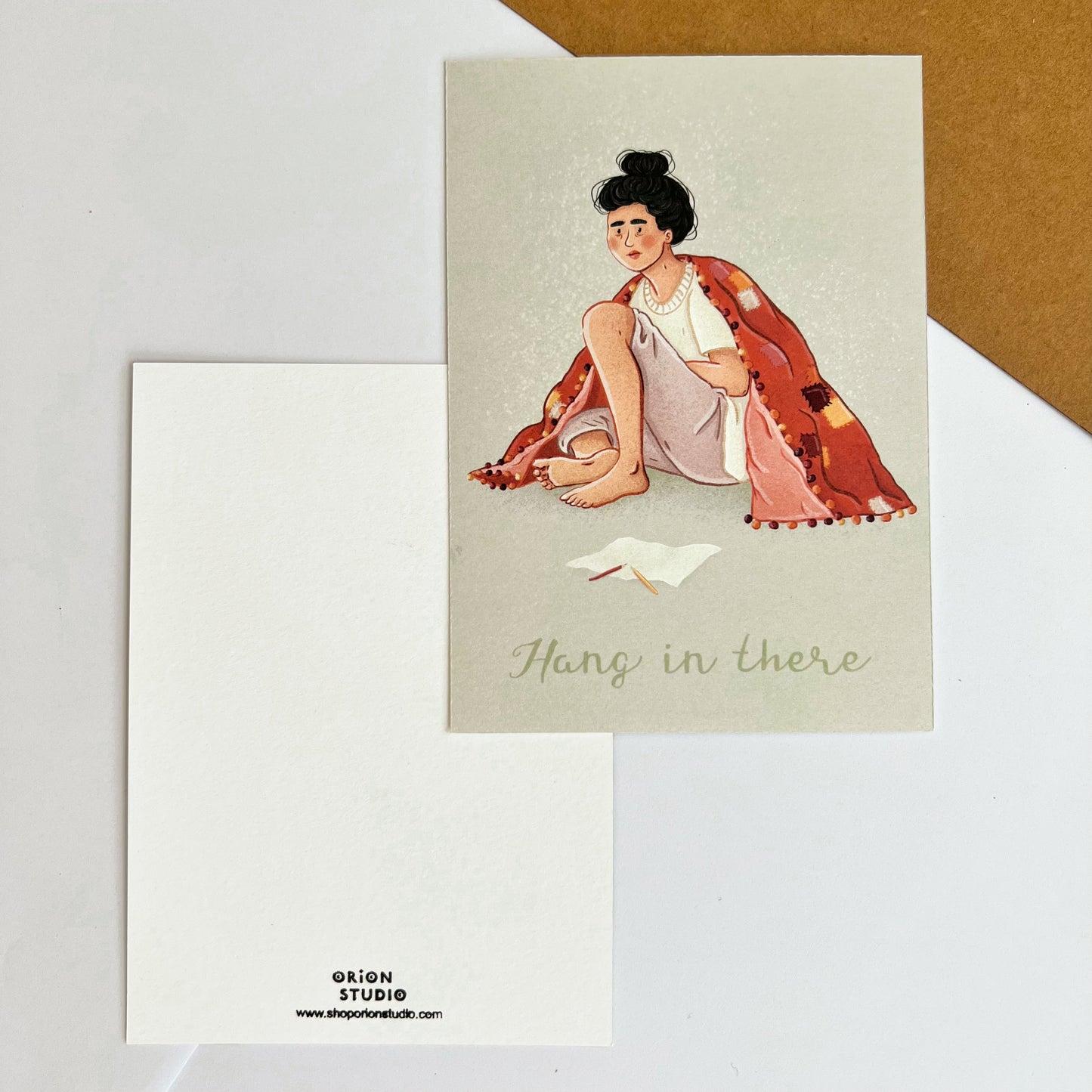 'Hang in There' Postcard
